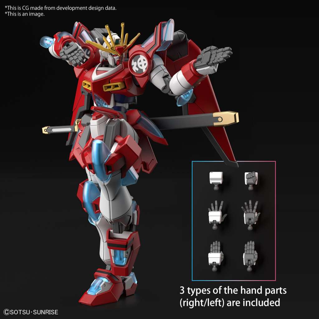 1/144 HG Shin Burning Gundam Model Kit (BANDAI) - Image 4