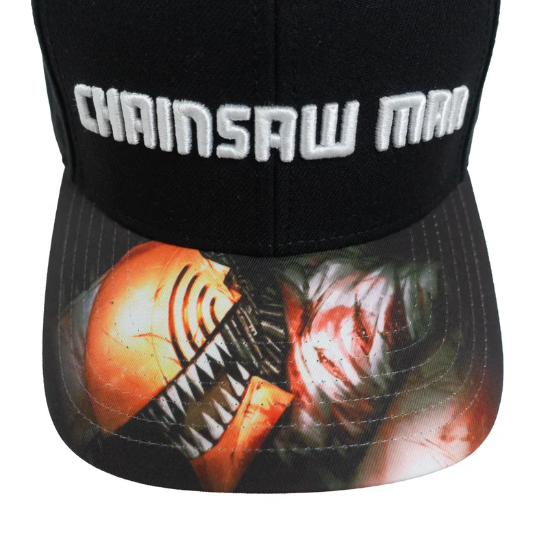 Chainsawman - Logo Embroidered Cap with Printed Peak (BIOWORLD) - Image 2