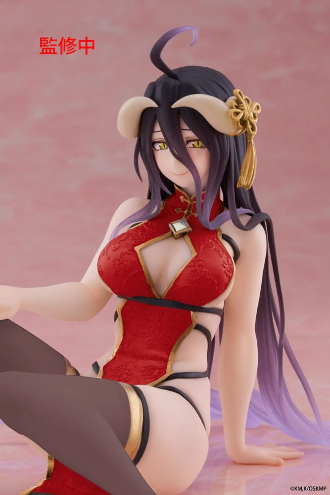 Overlord - Albedo Chinese Dress Ver. Renewal PVC Statue Desktop Cute Figure 13 cm (FURYU) - Image 3