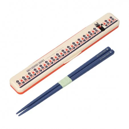 Studio Ghibli: Kiki's Delivery Service - Jiji Chopsticks and Case 18cm