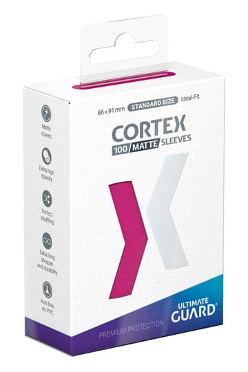 Ultimate Guard Cortex Sleeves Standard Size Matte Pink (100)